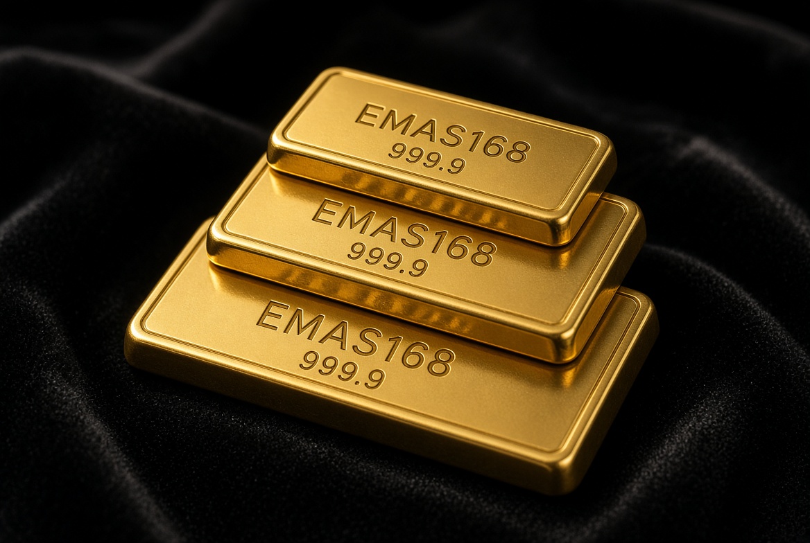 Emas batangan EMAS168 1 gram kadar 999.9