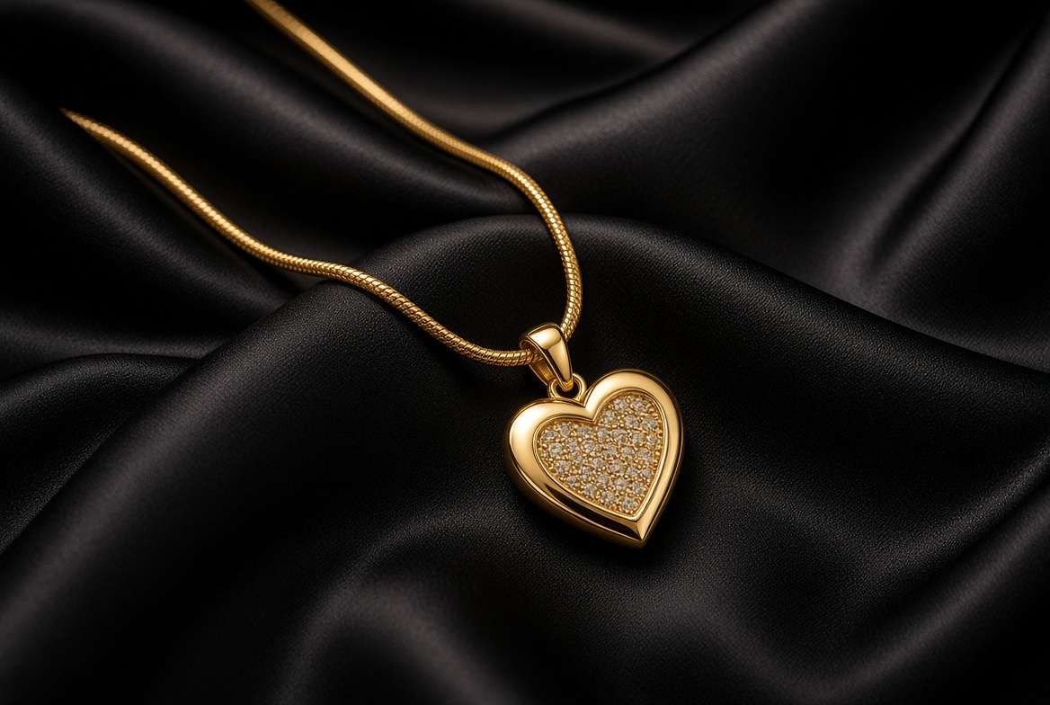 Kalung liontin hati emas 18K EMAS168
